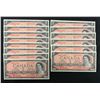 Image 1 : Bank of Canada $2, 1954 - Lot of 14 Replacement Notes