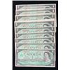 Image 2 : Bank of Canada $1 1967 - Lot of 49 Consecutives