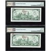 Image 2 : Bank of Canada $1, 1967. Specimen Pair