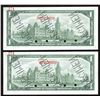 Image 2 : Bank of Canada $1, 1967. Specimen Pair