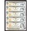 Image 1 : Bank of Canada $1, 1973 - Lot of 5 Consecutive Replacement Notes