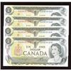 Image 1 : Bank of Canada $1, 1973 - Lot of 4 Consecutive Replacement Notes