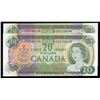 Image 1 : Bank of Canada $20, 1969 - Lot of 2 Consecutive Replacement Notes