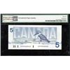 Image 2 : Bank of Canada $5, 1986 Replacement