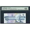 Image 1 : Bank of Canada $5, 1986 Replacement