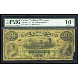 Bank of Toronto $20, 1923