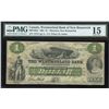 Image 1 : Westmorland Bank of New Brunswick $1, 1861