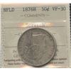 Image 2 : 1876H Newfoundland Fifty Cents