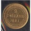 Image 2 : 1881 Newfoundland $2 Gold