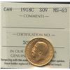 Image 1 : 1918c Canadian Gold Sovereign