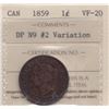 Image 2 : 1859 One Cent