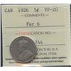 Image 2 : 1926 Five Cents - Far 6 Variety