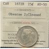 Image 2 : 1872H Twenty-Five Cents