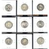 Image 2 : Set of 9 mint state Elizabeth II silver Twenty-Five Cents