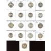 Image 1 : Dealer lot: 17 mint state Elizabeth II silver 25c coins, 1953 to 1968