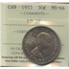 Image 2 : 1953 Fifty Cents