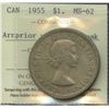Image 1 : 1955 Silver Dollar - Arnprior with Die Breaks