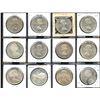 Image 2 : Elizabeth II silver dollar short set: 1957 to 1966 - Lot of 12