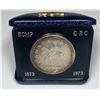 Image 1 : 1973 Silver Dollar in a Blue Case with Gold Crest