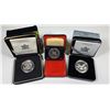 Image 1 : Canadian Silver Dollars - Limited Edition Lot of 3