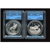 Image 1 : 2004 Majestic Moose $20 & 2006 Beaumont-Hamel Newfoundland Memorial $30 Silver Coins