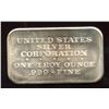 Image 1 : 1973 Vintage United States Corporation 1oz Silver Art Bar (TAX Exempt)