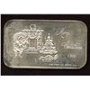 Image 1 : 1981 Merry Christmas 1oz silver Art Bar (TAX Exempt)