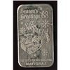 Image 1 : 1983 Season's Greetings 1oz Silver Art Bar (TAX Exempt)