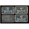 Image 1 : Lot of 4 Jacques Cartier Mint 1oz Silver Bar Collection (TAX Exempt)