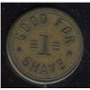 Image 1 : Tobin Token, Br 932a - Good for 1 Shave