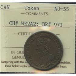 Wellington Lower Canada ½ Penny Token, Br 971