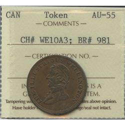 Wellington Lower Canada ½ Penny Token, 1816. Br 981