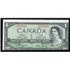 Image 1 : Bank of Canada $1, 1954 Devil's Face Off-Cut Error