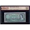 Image 1 : Bank of Canada $1, 1954 - Changeover