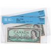 Image 3 : Bank of Canada $1, 1954 - Lot of 2 Consecutive Replacement Notes
