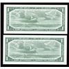 Image 2 : Bank of Canada $1, 1954 - Lot of 2 Consecutive Replacement Notes