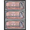 Image 1 : Bank of Canada $2, 1954 - Lot of 3 Consecutive Replacement Notes