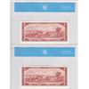 Image 2 : Bank of Canada $2, 1954 - Lot of 2 Consecutive Replacement Notes