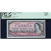 Image 1 : Bank of Canada $1000, 1954 Transitional Prefix