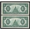 Image 2 : Dominion of Canada $1, 1923 Consecutive Pair