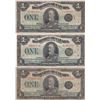 Image 1 : Dominion of Canada $1, 1923 (3) lot