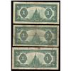 Image 2 : Dominion of Canada $1, 1923 - Lot of 3 Notes