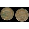 Image 1 : Br. 527.  Pair of 1844 BMO half pennies.