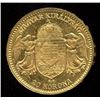 Image 2 : Hungary 20 Korona Gold Coin, 1909
