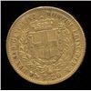 Image 1 : Italy 20 Lire Gold Coin, 1859