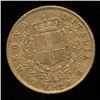 Image 1 : Italy 20 Lire Gold Coin, 1863