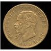 Image 2 : Italy 20 Lire Gold Coin, 1863