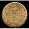 Image 1 : Netherlands 10 Gulden Gold Coin, 1917