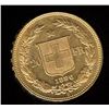 Image 1 : Switzerland 20 Francs Gold Coin, 1896B