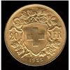 Image 1 : Switzerland 20 Francs Gold Coin, 1922B